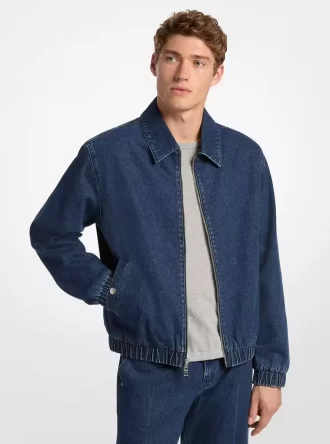 Hemdjacke aus Stretch-Denim