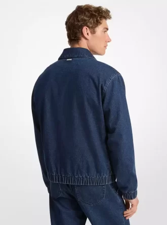 Hemdjacke aus Stretch-Denim
