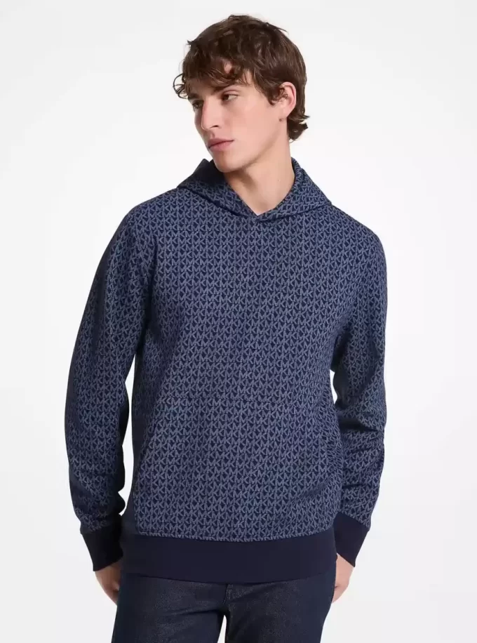 Hoodie aus Baumwollmischgewebe mit charakteristischem Logo