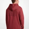 Hoodie aus Baumwollmischgewebe mit geprägtem Logo