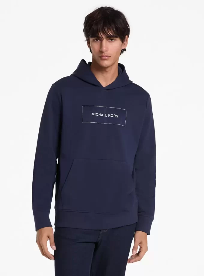 Hoodie aus Baumwollmischgewebe mit Logo