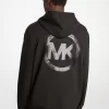 Hoodie aus Baumwollmischgewebe mit Logo-Verzierung