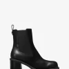 Houston Leder-Ankle-Boot mit Blockabsatz Houston Leder-Ankle-Boot mit Blockabsatz