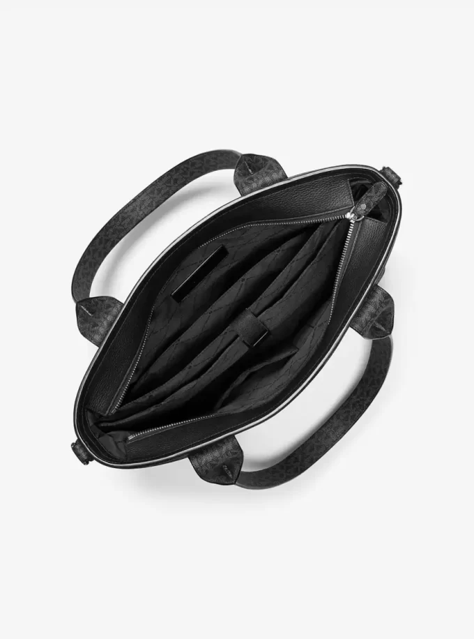 Hudson Leder- und Logo-Arbeitstasche Hudson Leder- und Logo-Arbeitstasche