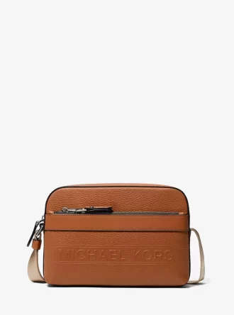 Hudson Utility Crossbody-Tasche aus genarbtem Leder