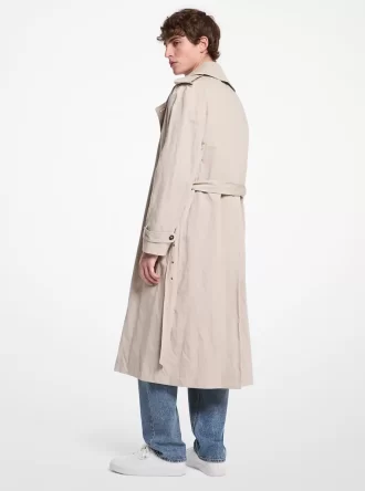 Inox Oversized Trenchcoat aus Baumwollmischgewebe