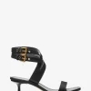 Irene Leder-Sandalen mit Kitten-Heel Irene Leder-Sandalen mit Kitten-Heel