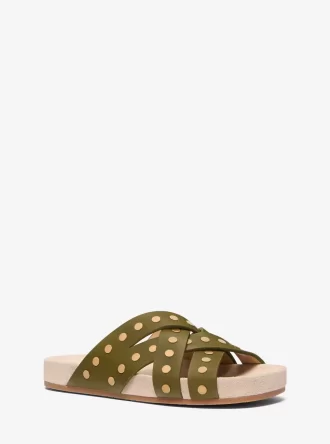 Irene Ledersandale mit Nieten