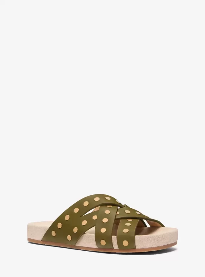 Irene Ledersandale mit Nieten Irene Ledersandale mit Nieten