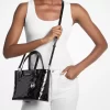 Jet Set Extra-Small Patent Logo Prebossed Convertible Tote Bag