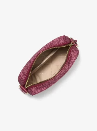 Jet Set Große gewebte Umhängetasche mit charakteristischem Logoprint