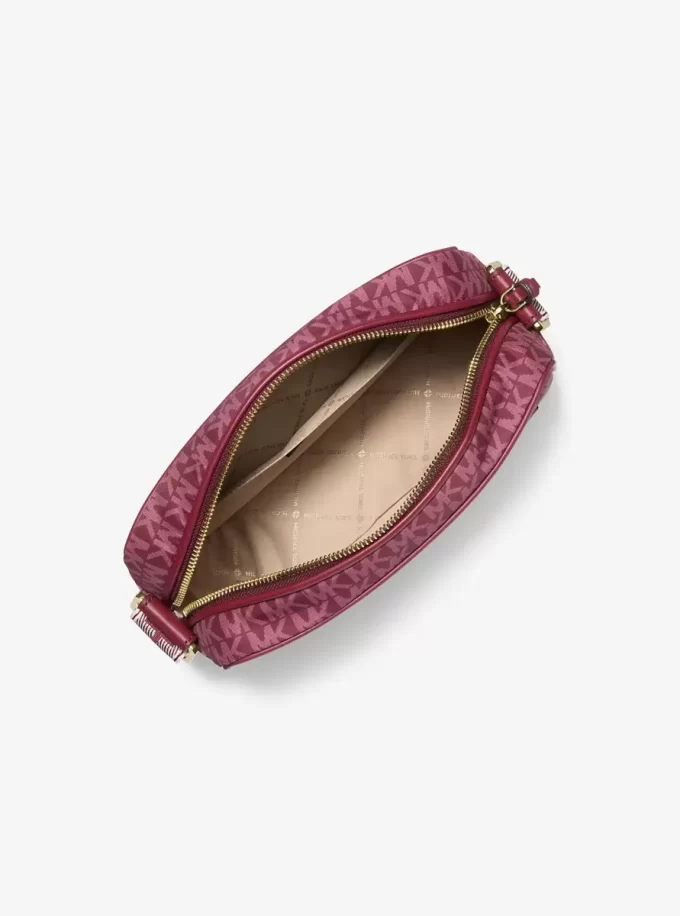 Jet Set Große gewebte Umhängetasche mit charakteristischem Logoprint