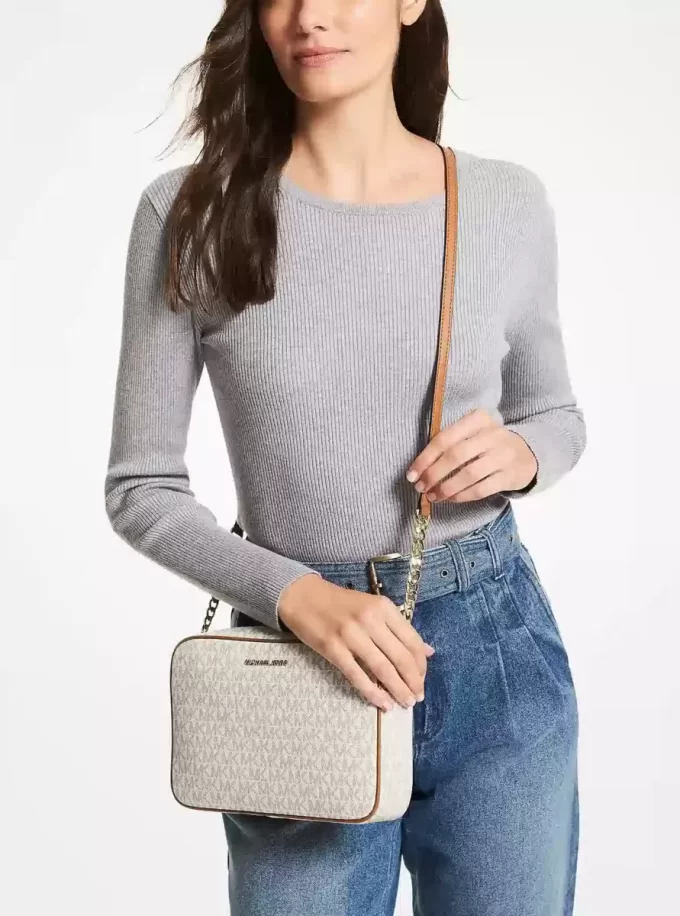 Jet Set Große Logo-Umhängetasche Jet Set Große Logo-Umhängetasche