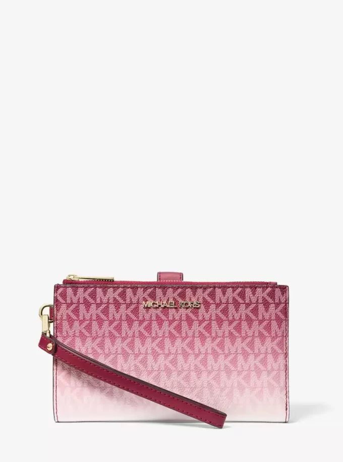 Jet Set Große Ombré-Handgelenktasche mit Signature-Logo