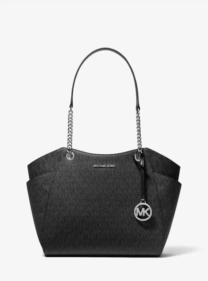 Jet Set Große Schultertasche mit charakteristischem Logo