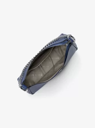 Jet Set Große, wandelbare Crossbody-Tasche aus genarbtem Leder