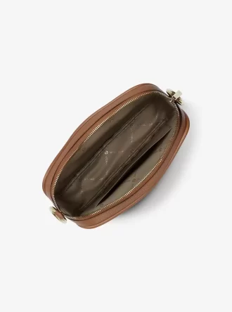 Jet Set Kamera-Umhängetasche aus genarbtem Leder