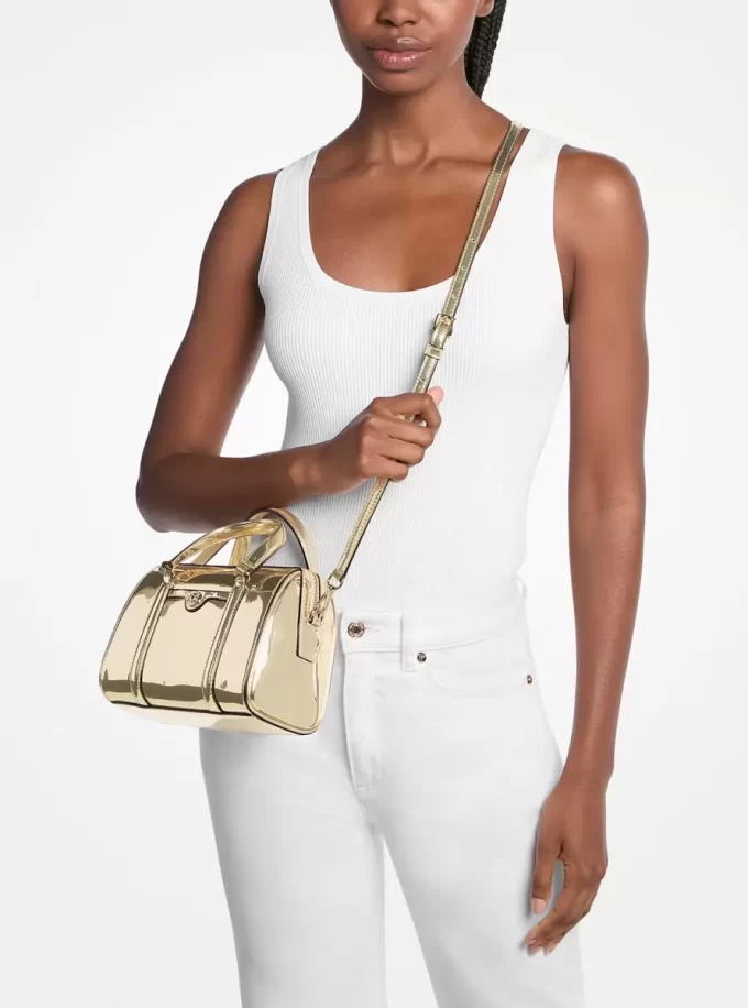 Jet Set Kleine Metallic-Umhängetasche