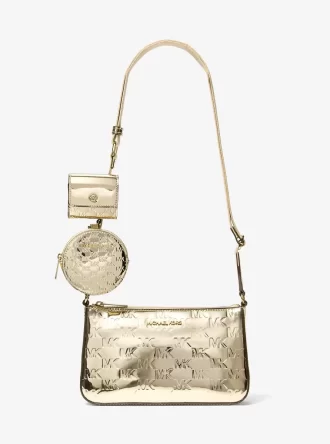 Jet Set Kleine Umhängetasche mit geprägtem Metallic-Logo und Etui für Apple AirPods Pro®