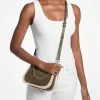 Jet Set Kleine wandelbare Umhängetasche aus Wildleder und Kunstfell