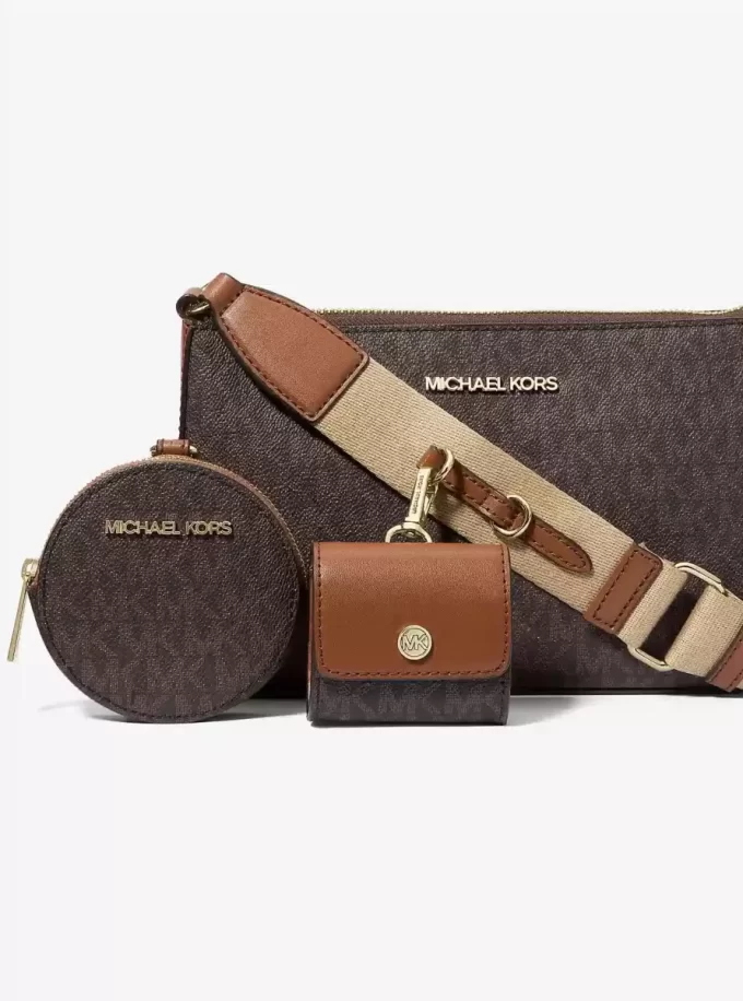 Jet Set Logo Crossbody-Tasche mit Etui für Apple AirPods Pro®