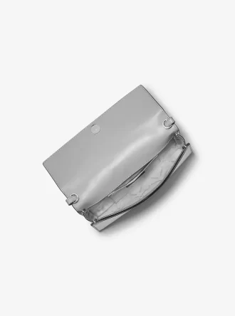 Jet Set Medium Clutch aus verziertem Leder