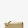 Jet Set Medium Clutch aus verziertem Metallic-Leder