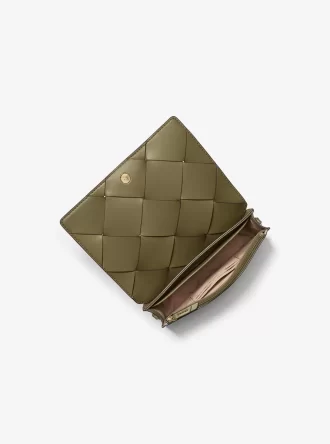 Jet Set Medium Crossbody-Tasche aus gewebtem Leder