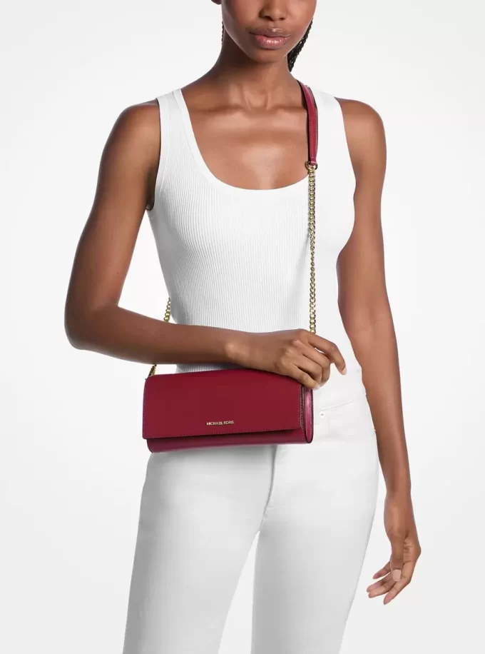 Jet Set Medium Leder-Clutch Jet Set Medium Leder-Clutch