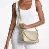 Jet Set Medium Metallic Signature Logo Convertible Crossbody Bag Jet Set Medium Metallic Signature Logo Convertible Crossbody Bag