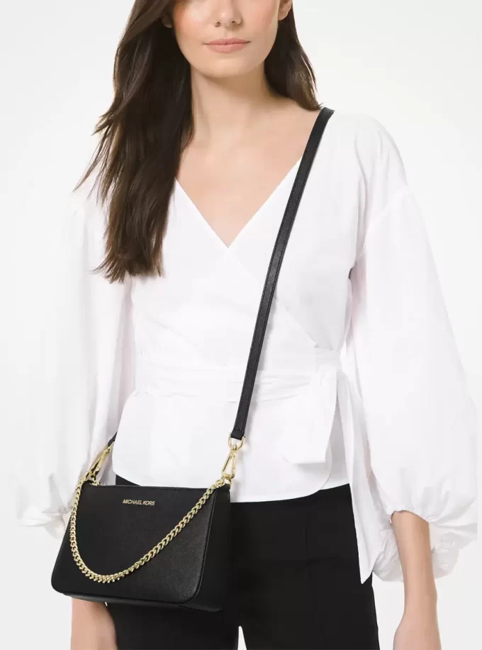 Jet Set Medium Saffiano Leder Umhängetasche