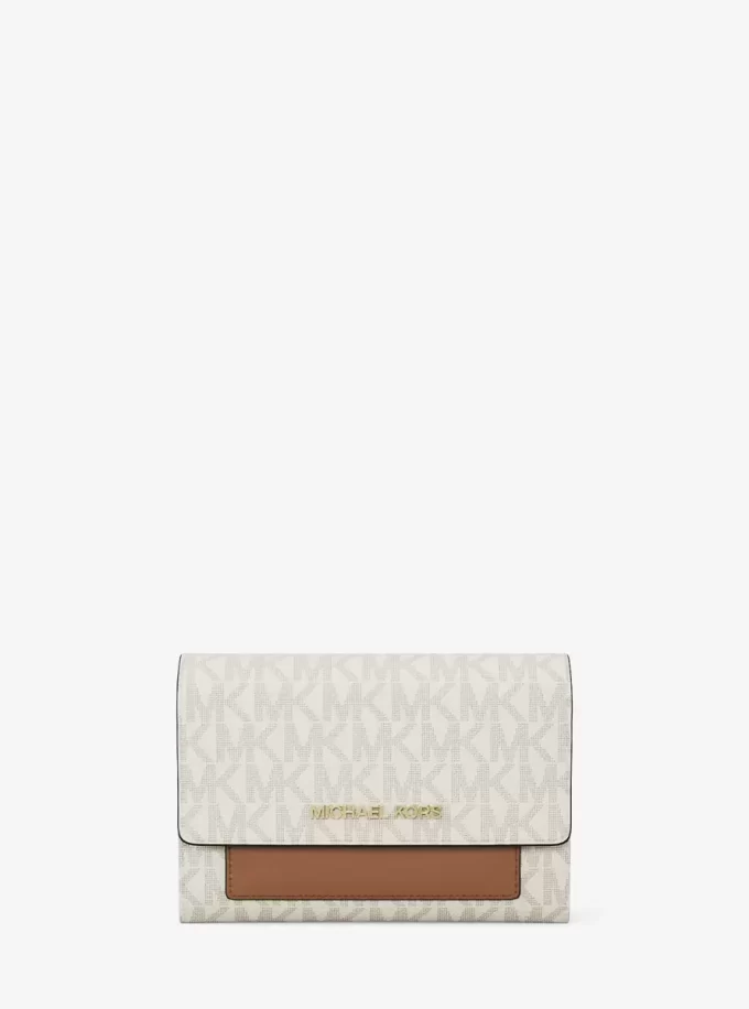 Jet Set Medium Signature Logo 2-in-1 Geldbörse