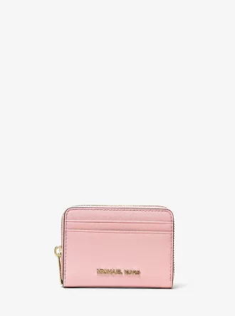 Jet Set Reise-Geldbörse aus mittelgroßem Saffiano-Leder