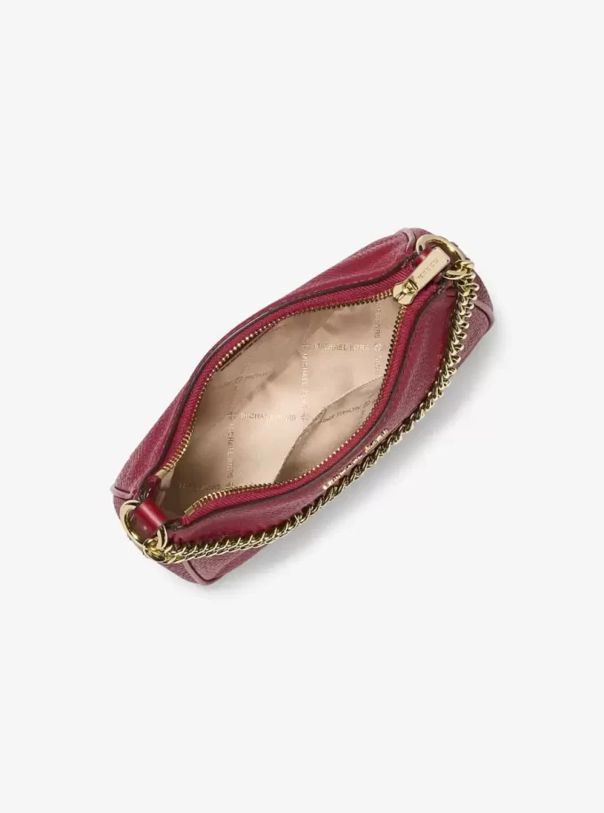 Jet Set Reisetasche aus genarbtem Leder, wandelbar als Umhängetasche