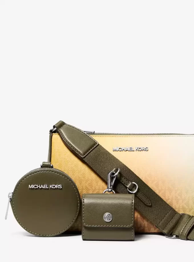 Jet Set Small Ombré Signature Logo Crossbody Bag mit Etui für Apple AirPods Pro®