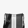 Jet Set Small Signature Logo Stripe Crossbody Bag