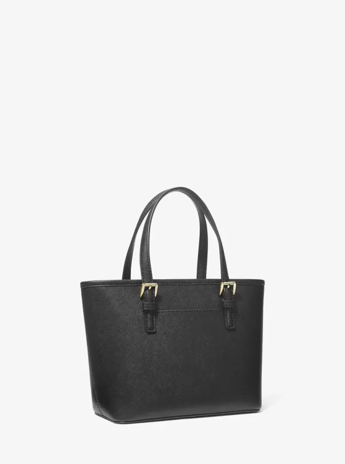 Jet Set Travel Extra-Small Saffiano Leather Top-Zip Tote Bag