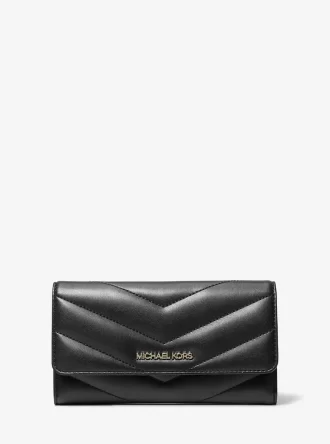 Jet Set Travel Große gesteppte dreifach faltbare Geldbörse