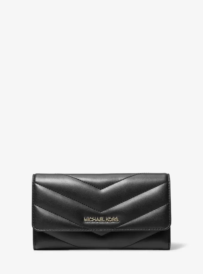 Jet Set Travel Große gesteppte dreifach faltbare Geldbörse