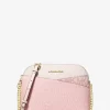 Jet Set Travel Medium Color-Block Signature Logo Crossbody Bag