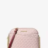 Jet Set Travel Medium Signature Logo Dome Crossbody Bag