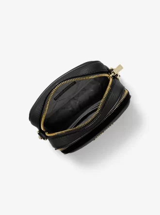 Jet Set Travel Medium Umhängetasche aus genarbtem Leder