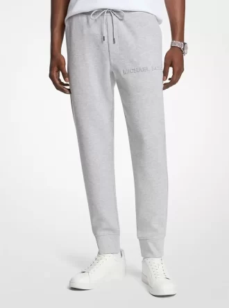 Jogginghose aus Baumwollmischgewebe mit geprägtem Logo