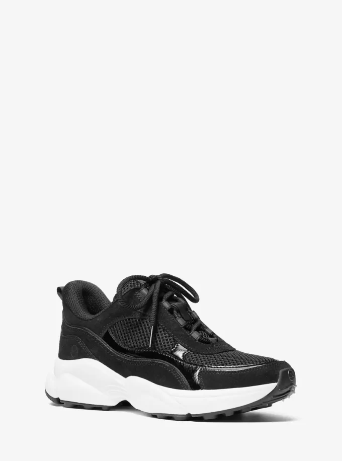 Katrina Wildleder- und Netz-Sneaker