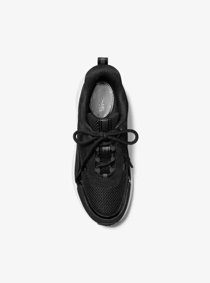 Katrina Wildleder- und Netz-Sneaker