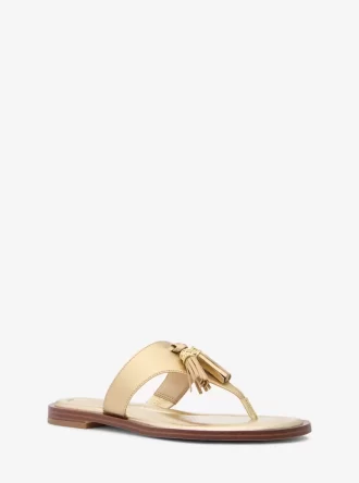Kiernan Metallic Leder Sandale