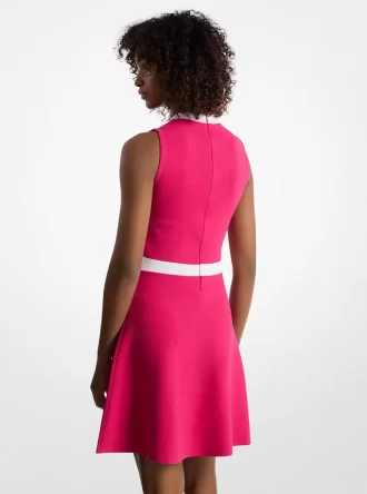 Kleid aus Viskosemischung mit Druckknöpfen