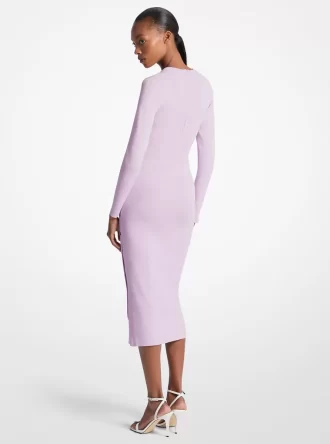 Kleid aus Viskosemischung mit Druckknöpfen