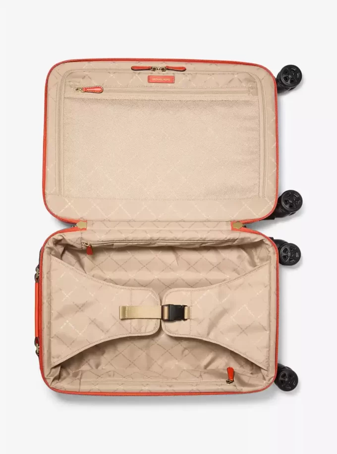 Kleiner Koffer mit Polka-Dot-Logo