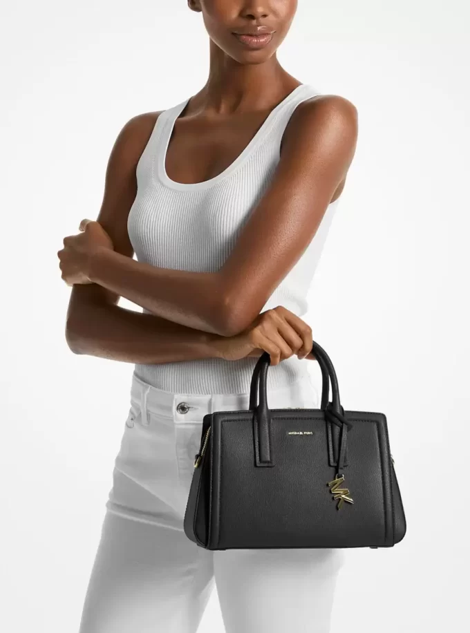 Laila Kleine Handtasche aus genarbtem Leder